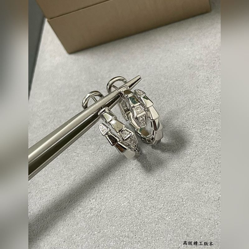 [原單對版] (配全套包裝) 寶格麗耳釘 頭尾鑽蛇耳夾