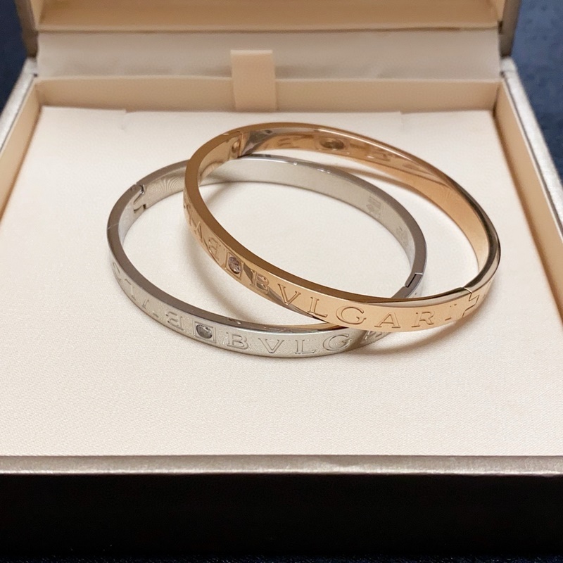 [原單對版] (配全套包裝) 寶格麗BVLGARI高品質中性款鑲鑽手鐲，非常百
