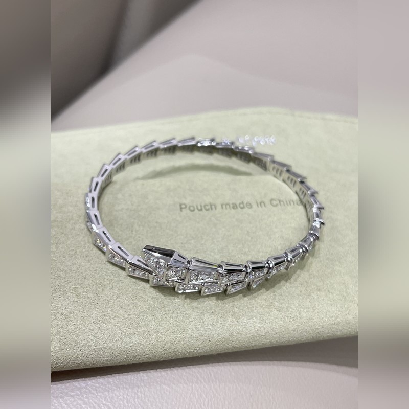 [原單對版] (配全套包裝) BVLGARI 寶格麗 滿鑽小蛇手鐲 王牌爆款