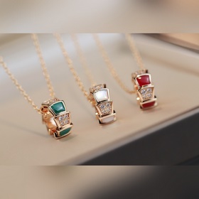 [原單對版] (配全套包裝) 寶格麗serpenti 糸列蛇骨項鍊來啦 紅玉髓