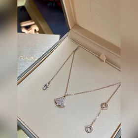 [原單對版] (配全套包裝) 寶格麗裙子滿鑽項鍊