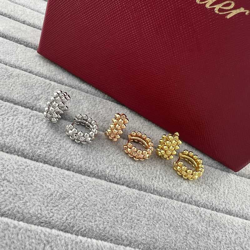 卡地亞 Cartier 小號子彈頭柳釘耳環 玫瑰金 黃金 白金