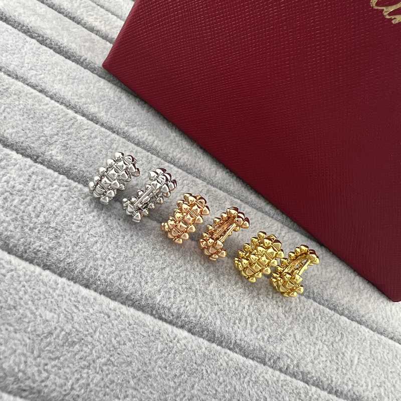 卡地亞 Cartier 小號子彈頭柳釘耳環 玫瑰金 黃金 白金