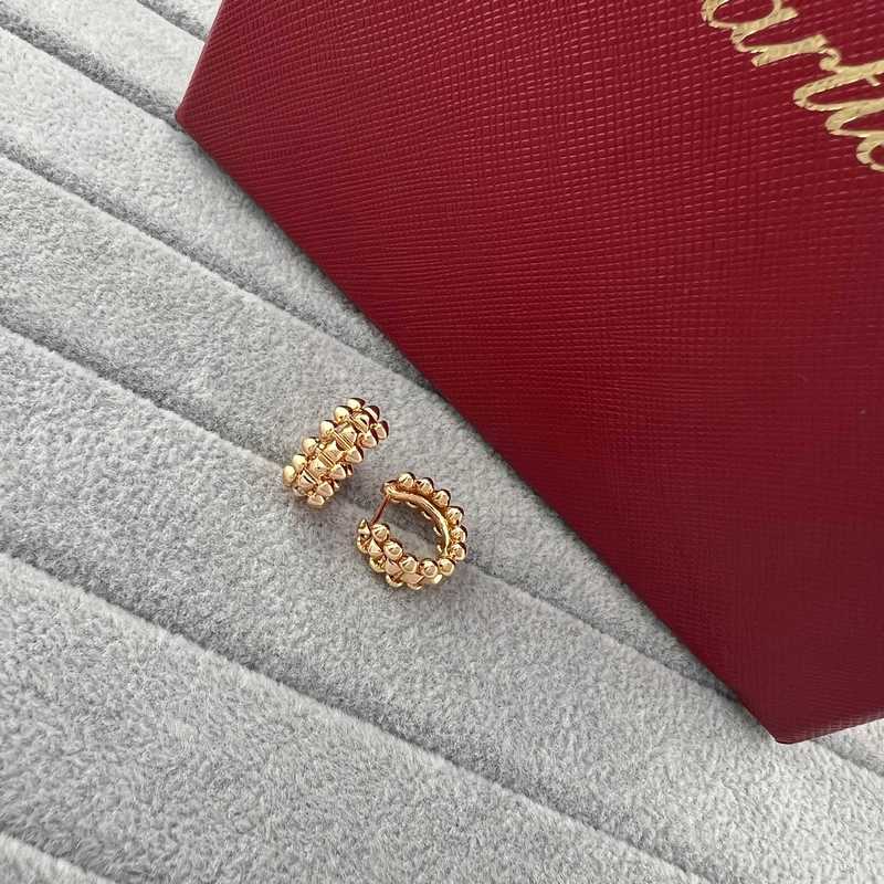 卡地亞 Cartier 小號子彈頭柳釘耳環 玫瑰金 黃金 白金