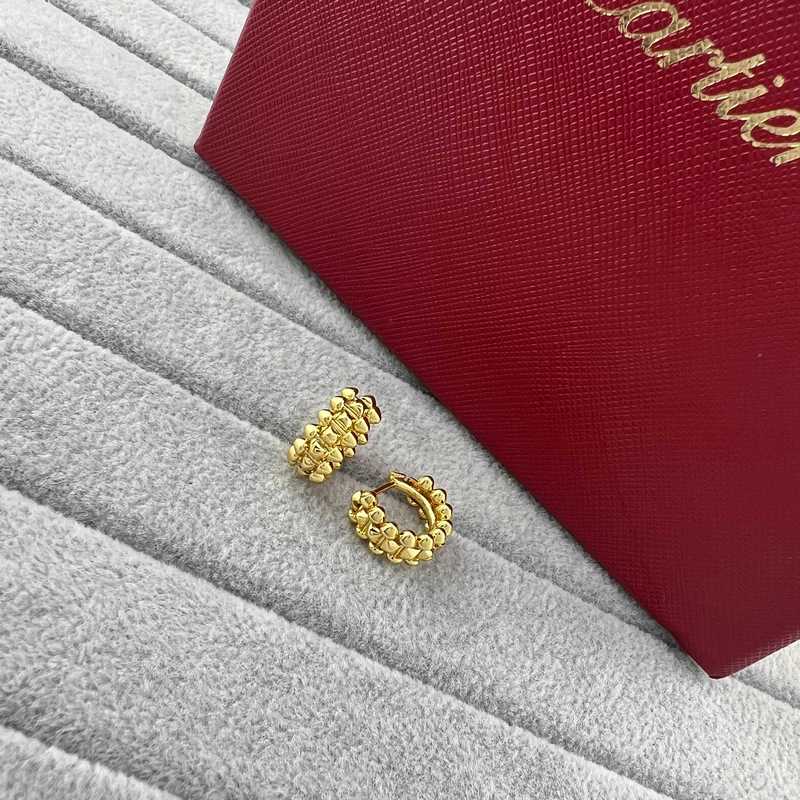 卡地亞 Cartier 小號子彈頭柳釘耳環 玫瑰金 黃金 白金