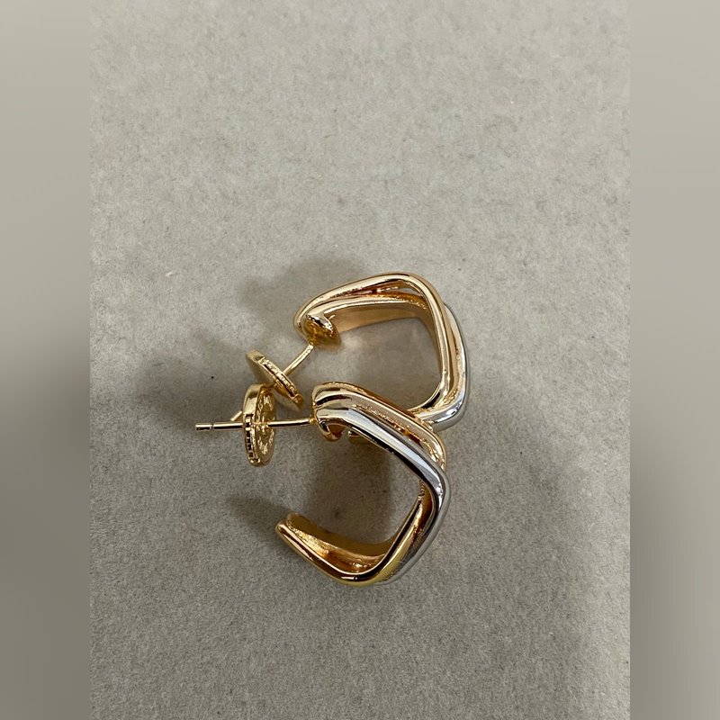 卡地亞 Cartier新款三色耳環