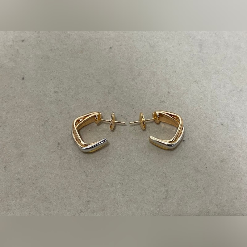 卡地亞 Cartier新款三色耳環