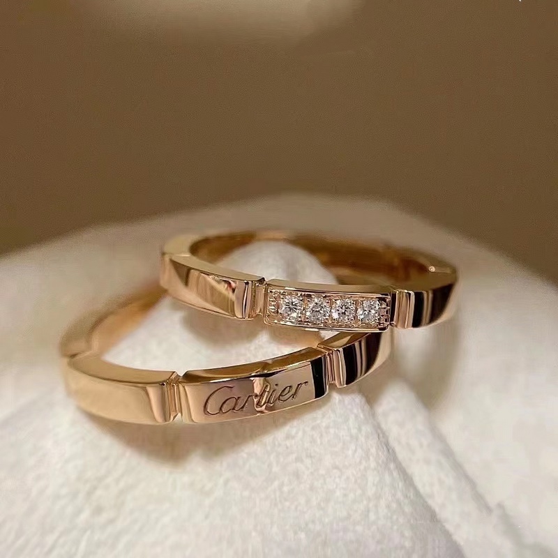 [原單對版] (配全套包裝) 卡家新款小獵豹系列簽名戒指 情侶戒 可做結婚戒指