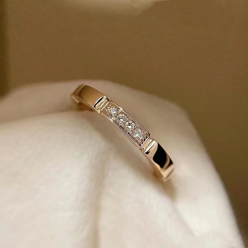 [原單對版] (配全套包裝) 卡家新款小獵豹系列簽名戒指 情侶戒 可做結婚戒指