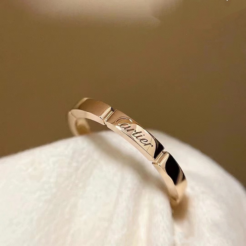 [原單對版] (配全套包裝) 卡家新款小獵豹系列簽名戒指 情侶戒 可做結婚戒指