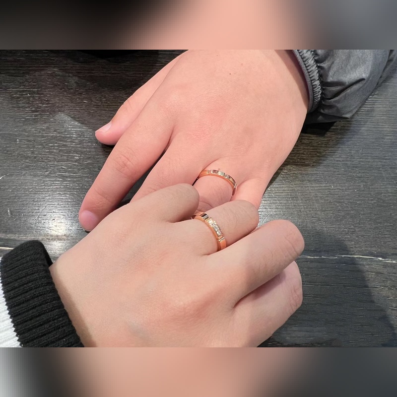 [原單對版] (配全套包裝) 卡家新款小獵豹系列簽名戒指 情侶戒 可做結婚戒指