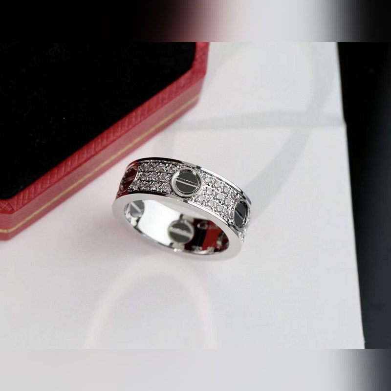 [原單對(duì)版] (配全套包裝) 卡地亞 Cartier 滿天星黑釘戒指 滿天星系