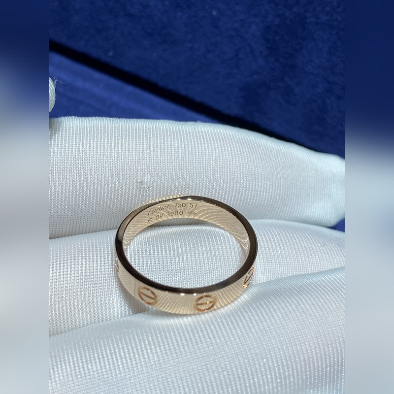 [原單對版] (配全套包裝) 卡地亞 Cartier無鑽戒指