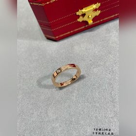 [原單對版] (配全套包裝) 卡地亞 CartierCNC窄版英文戒指 最受歡