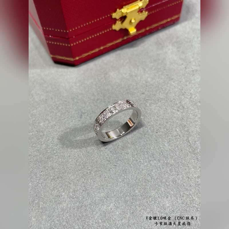 [原單對版] (配全套包裝) 卡地亞 Cartier窄版滿天星二代CNC手鑲鑽