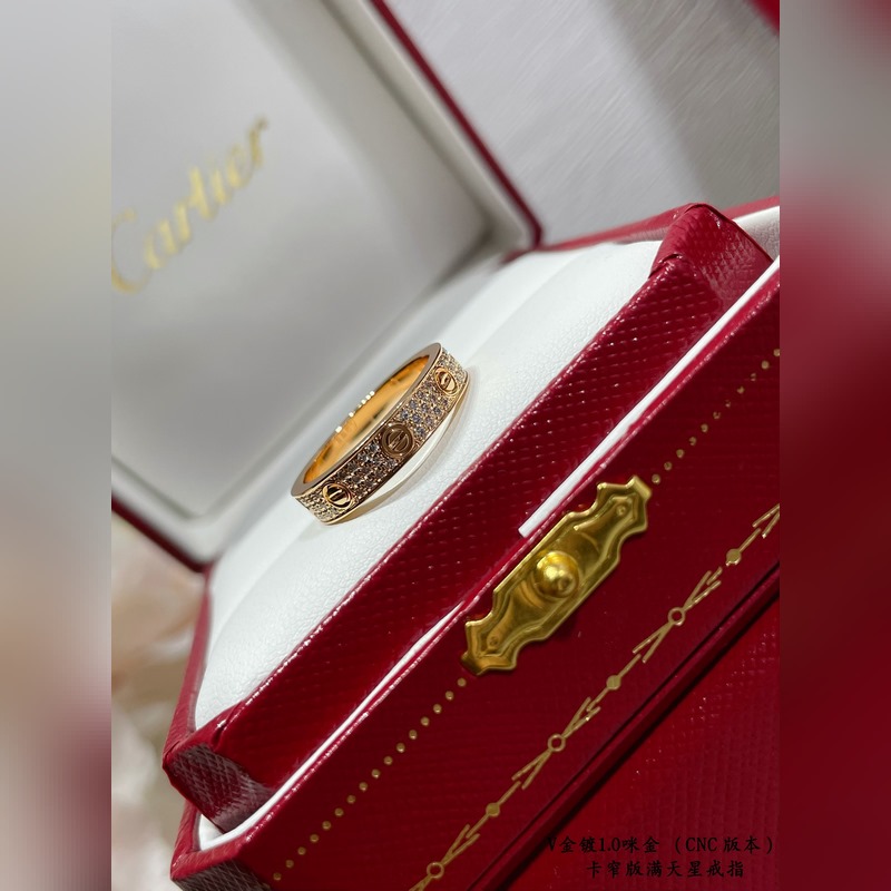 [原單對版] (配全套包裝) 卡地亞 Cartier窄版滿天星二代CNC手鑲鑽