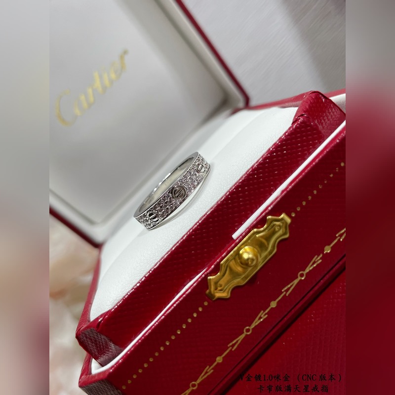 [原單對版] (配全套包裝) 卡地亞 Cartier窄版滿天星二代CNC手鑲鑽