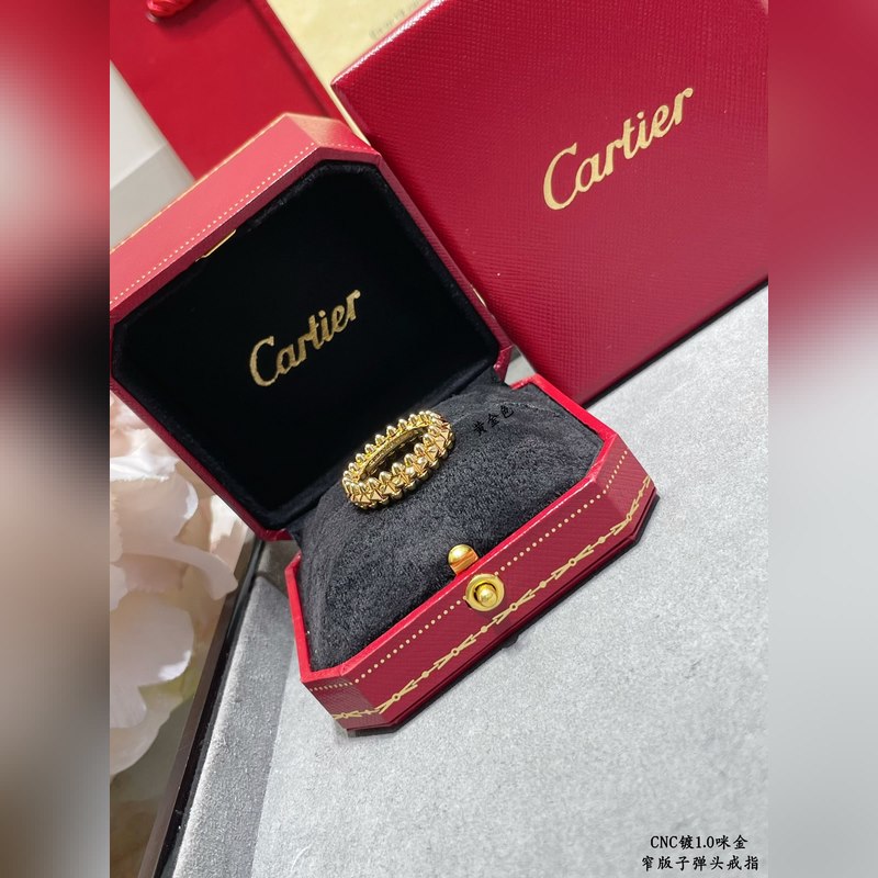 [原單對(duì)版] (配全套包裝) 卡地亞 CartierCNC窄版子彈頭戒指 最受