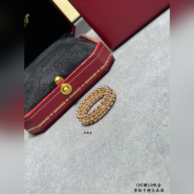 [原單對版] (配全套包裝) 卡地亞 CartierCNC窄版子彈頭戒指 最受