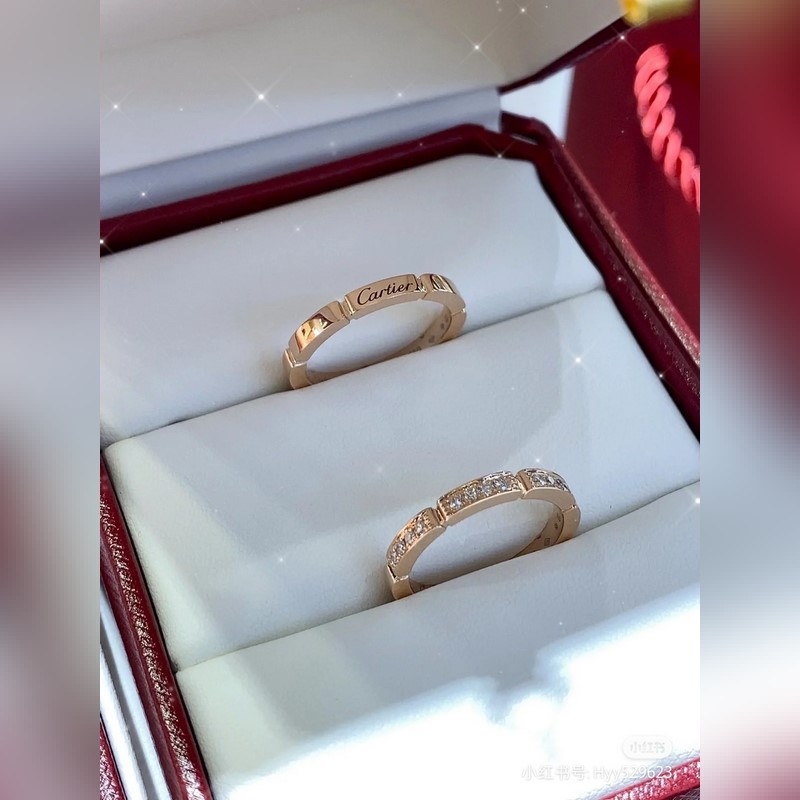 [原單對(duì)版] (配全套包裝) 新款卡地亞 Cartier滿鑽戒指 情侶對(duì)戒 情