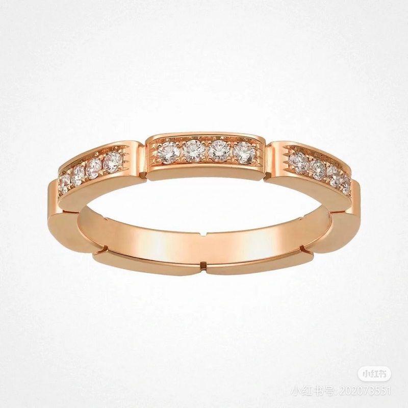 [原單對(duì)版] (配全套包裝) 新款卡地亞 Cartier滿鑽戒指 情侶對(duì)戒 情