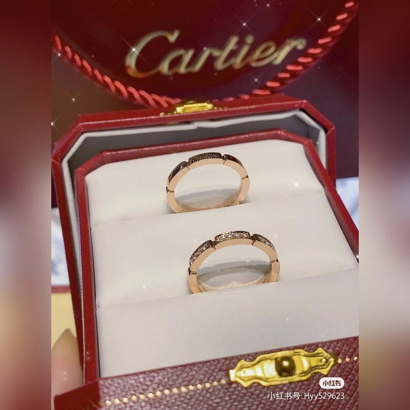 [原單對(duì)版] (配全套包裝) 新款卡地亞 Cartier滿鑽戒指 情侶對(duì)戒 情