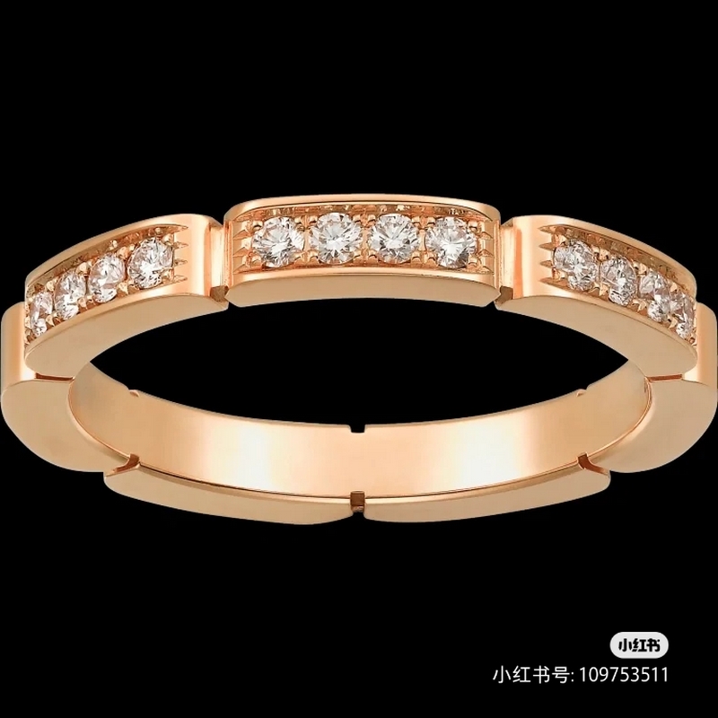 [原單對(duì)版] (配全套包裝) 新款卡地亞 Cartier滿鑽戒指 情侶對(duì)戒 情