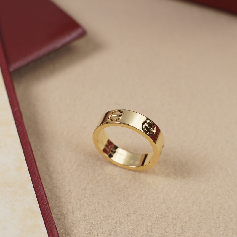 [原單對版] (配全套包裝) [卡地亞 Cartier寬版無鑽love戒指]