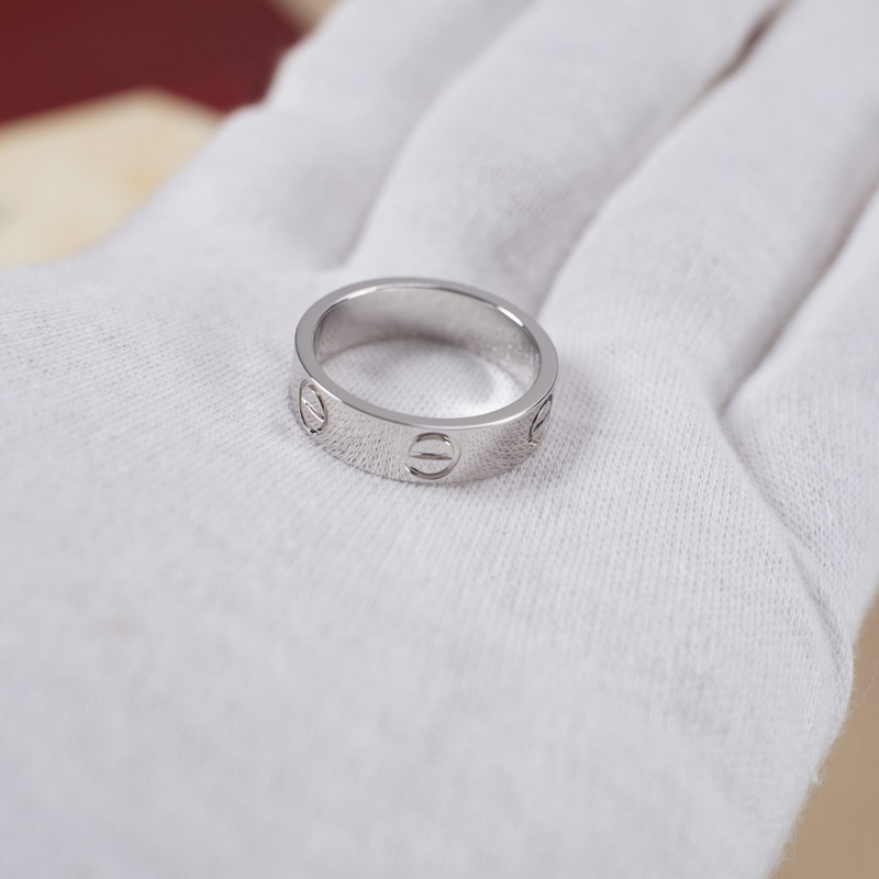 [原單對版] (配全套包裝) [卡地亞 Cartier寬版無鑽love戒指]