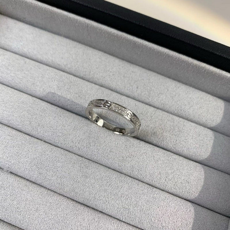 [原單對(duì)版] (配全套包裝) 卡地亞 Cartier窄版滿天星戒指