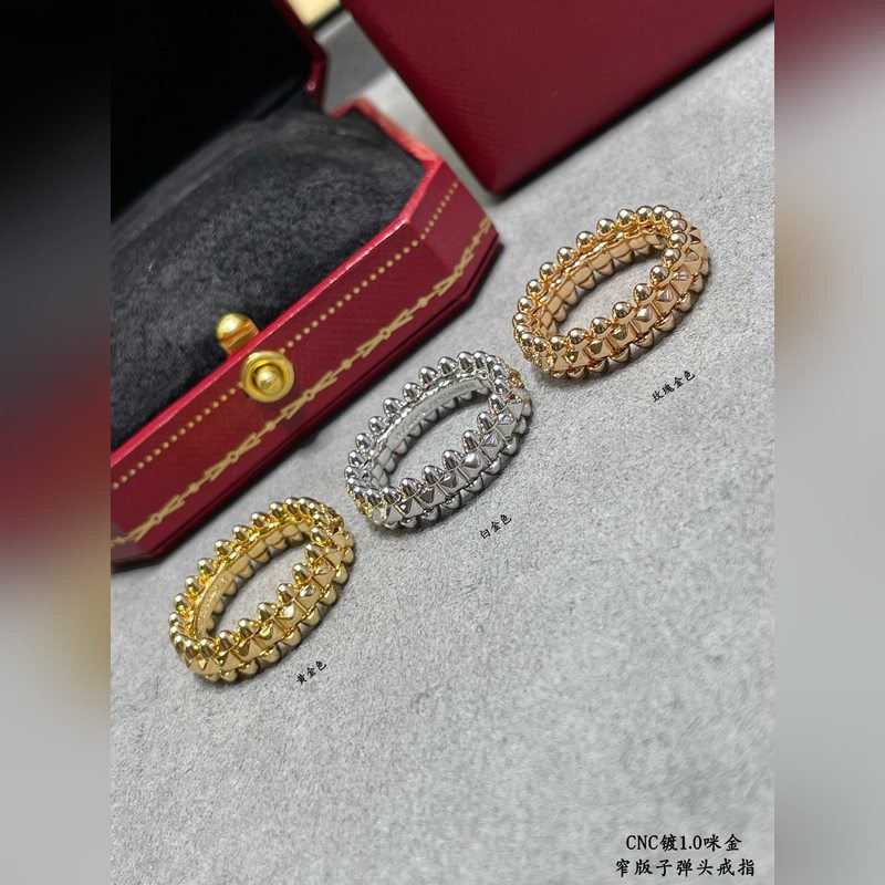 [原單對版] (配全套包裝) 卡地亞 Cartier窄版子彈頭戒指 最受歡迎的