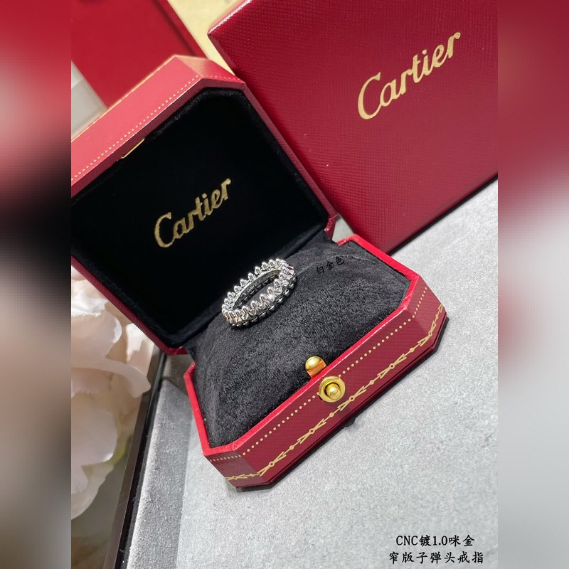 [原單對版] (配全套包裝) 卡地亞 Cartier窄版子彈頭戒指 最受歡迎的