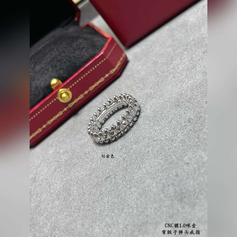 [原單對版] (配全套包裝) 卡地亞 Cartier窄版子彈頭戒指 最受歡迎的