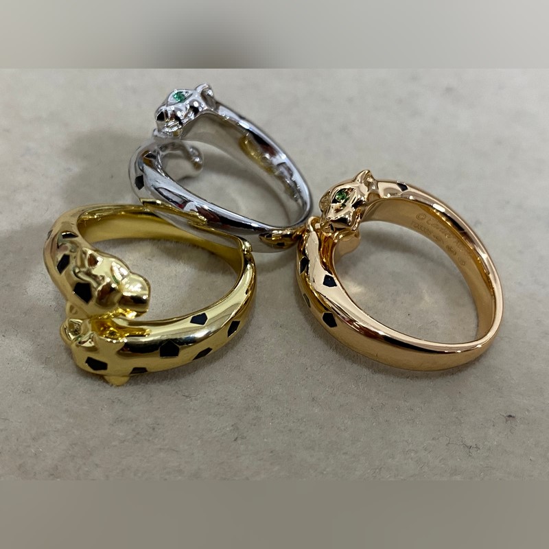 卡地亞 Cartier雙頭豹子戒指