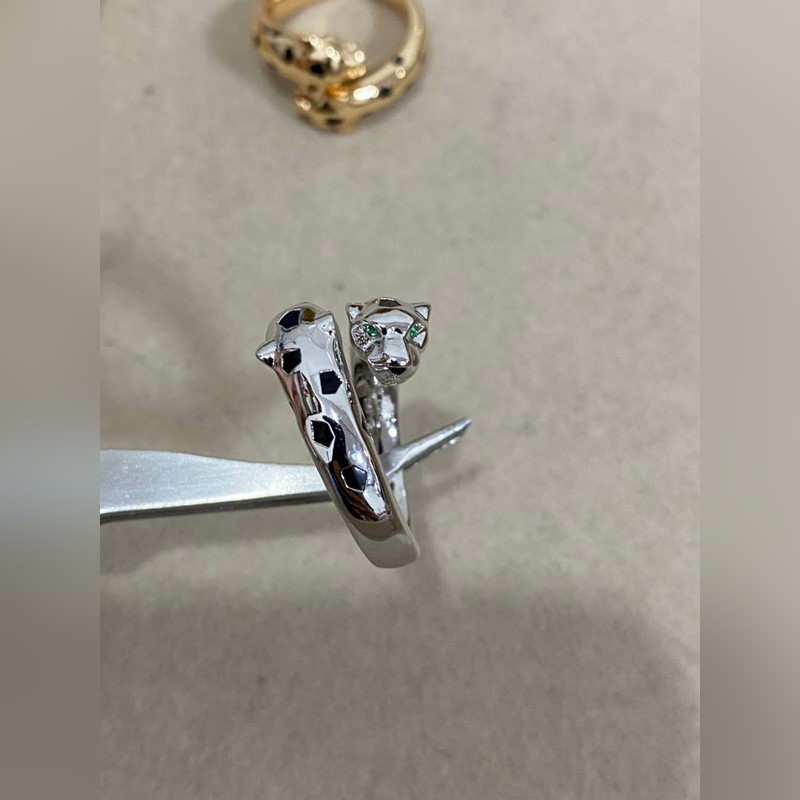 卡地亞 Cartier雙頭豹子戒指