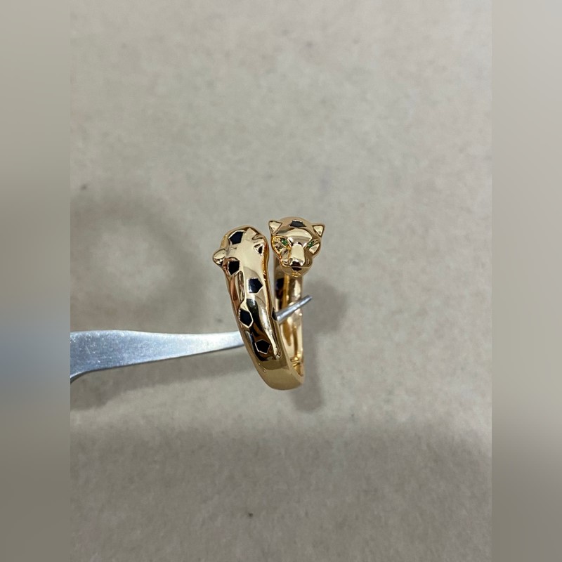 卡地亞 Cartier雙頭豹子戒指