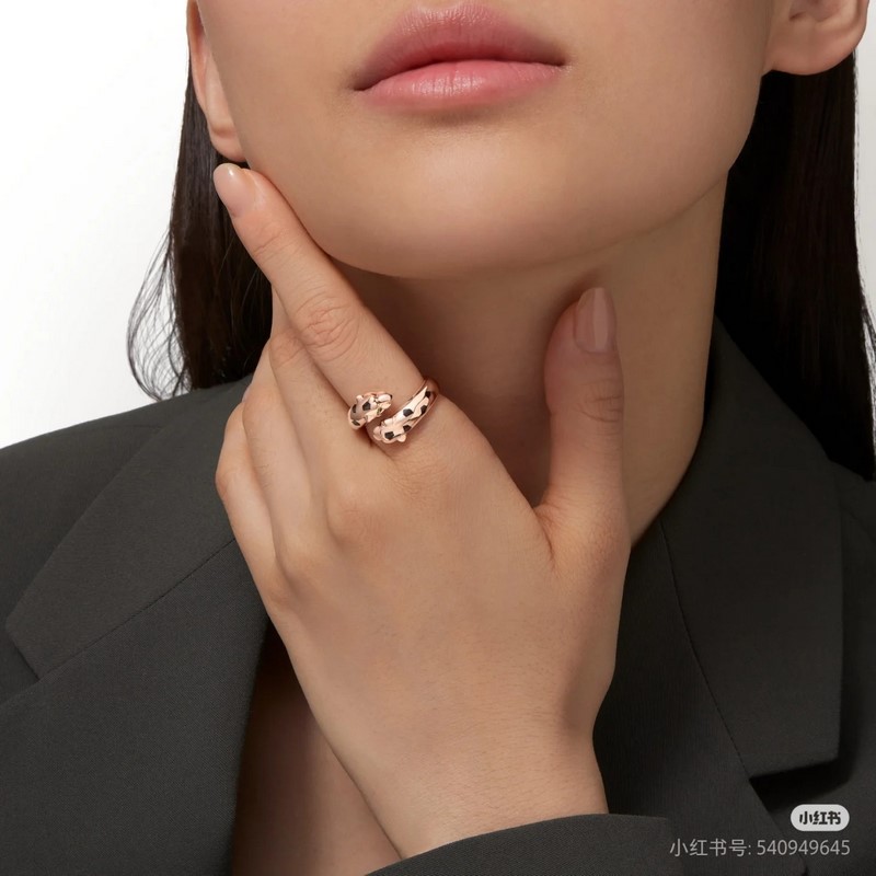 卡地亞 Cartier雙頭豹子戒指