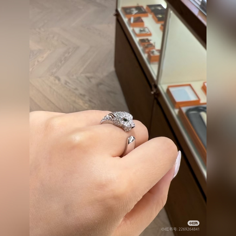 卡地亞 Cartier豹子戒指實拍