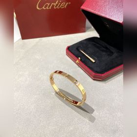 [原單對版] (配全套包裝) Cartier卡地亞 Cartier 寬版四鑽手