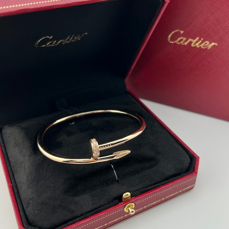 [原單對版] (配全套包裝) 卡地亞 Cartier系列 高版鑲鑽玫瑰金白金金