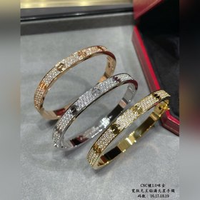 [原單對版] (配全套包裝) 卡地亞 Cartier寬版滿天星二代CNC手鑲鑽