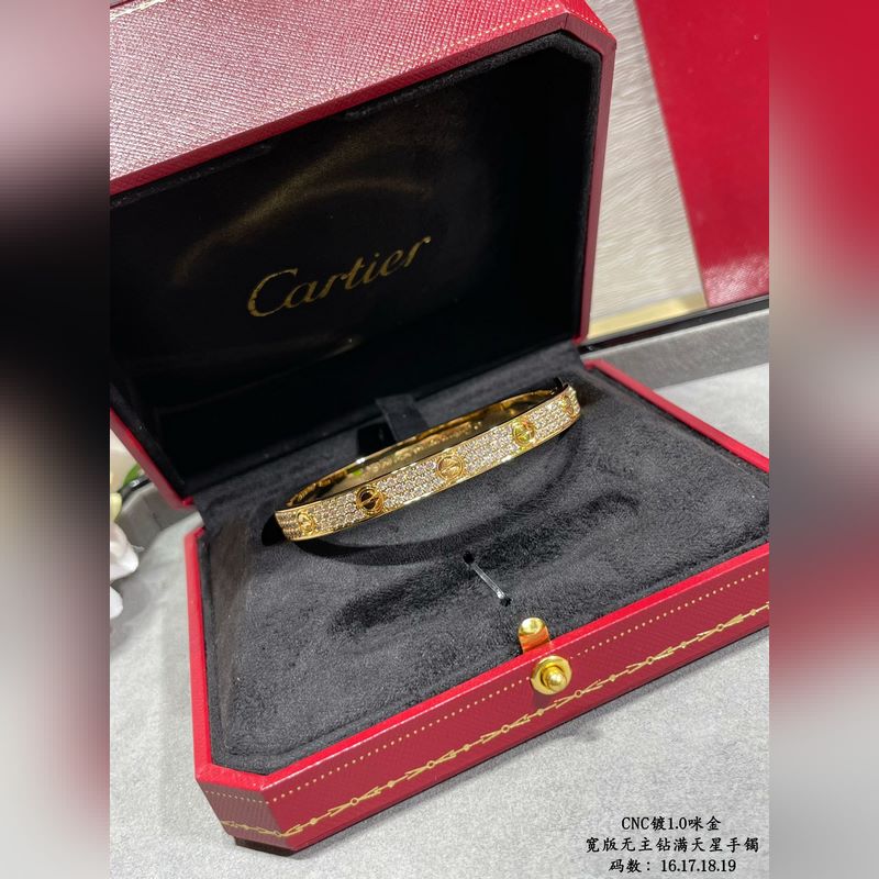 [原單對版] (配全套包裝) 卡地亞 Cartier寬版滿天星二代CNC手鑲鑽