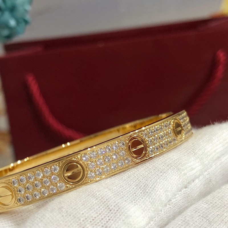 [原單對版] (配全套包裝) 卡地亞 Cartierlove手鐲寬版，硬貨哦