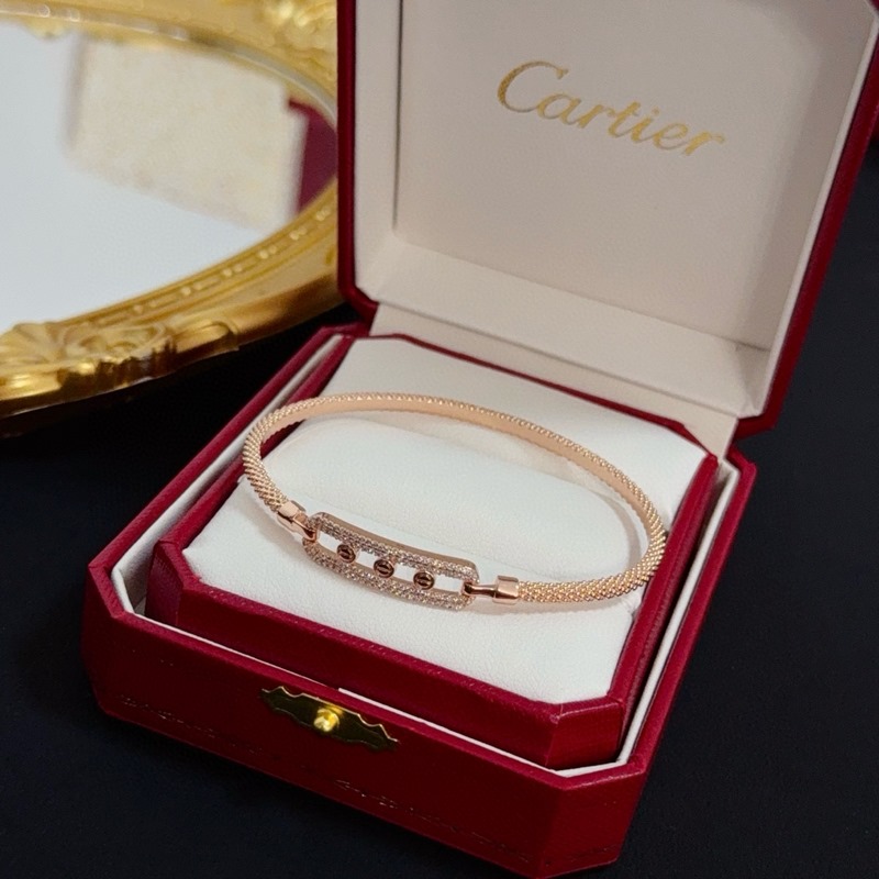 [原單對(duì)版] (配全套包裝) 卡地亞 Cartier鑲鑽手鐲 高端定制版本 鑲