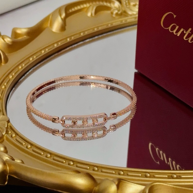 [原單對(duì)版] (配全套包裝) 卡地亞 Cartier鑲鑽手鐲 高端定制版本 鑲