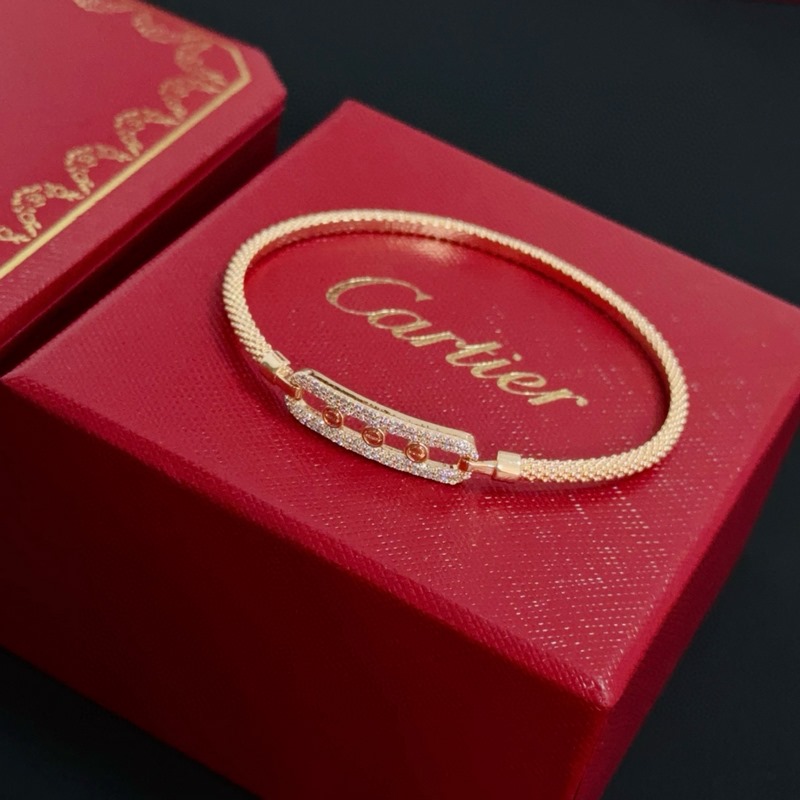 [原單對(duì)版] (配全套包裝) 卡地亞 Cartier鑲鑽手鐲 高端定制版本 鑲
