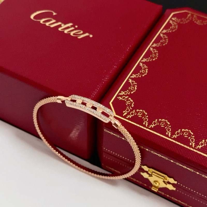 [原單對(duì)版] (配全套包裝) 卡地亞 Cartier鑲鑽手鐲 高端定制版本 鑲
