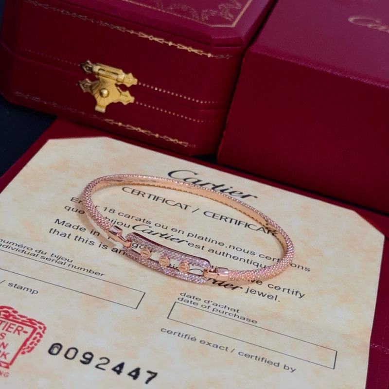 [原單對(duì)版] (配全套包裝) 卡地亞 Cartier鑲鑽手鐲 高端定制版本 鑲