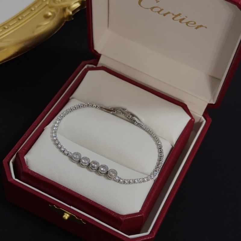 [原單對版] (配全套包裝) 卡地亞 Cartier鑲鑽手鍊，高端定制版本 鑲
