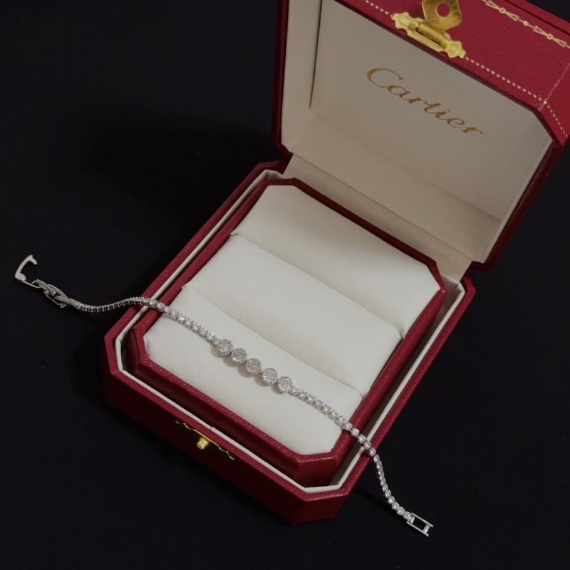 [原單對版] (配全套包裝) 卡地亞 Cartier鑲鑽手鍊，高端定制版本 鑲